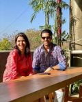 Vivek Dahiya with sister Riya Dahiya