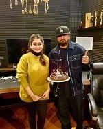 Yo Yo Honey Singh with sister Sneha Singh