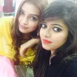 Vijaya Sharma with sister