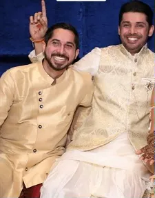 abhishek sharma with brother udit sharma