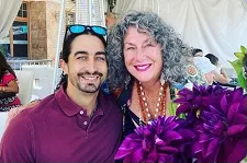 adam bedi with mother ixchel susan leigh