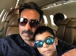 ajay devgan with son yug devgan