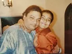 kajol with father shomu mukherjee
