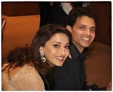 madhuri dixit with brother