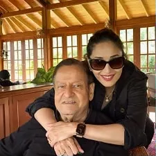 madhuri dixit with father in law