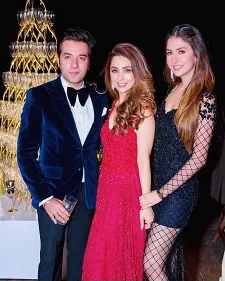 malvika raaj khurana with sister sonaakshi raaj and brother in law nikhil merani