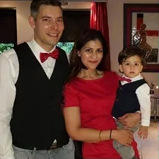 nupur chopra with husband vikram chopra