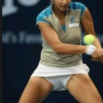 Sania Mirza Hot Pics on Tennis court