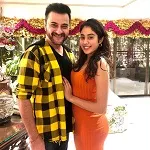 sanjay kapoor with janhvi kapoor