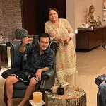 sanjay kapoor with mother in law namita sandhu
