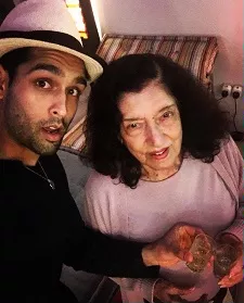 sidhartha mallya with grandmother lalitha ramaiah