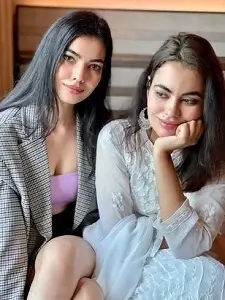 srishti rana with sister surbhi rana
