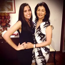 tanya mallya with mother rekha mallya