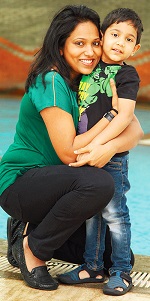 vidya pillai with son surya