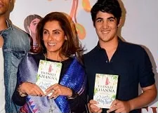 aarav kumar bhatia with dimple kapadia
