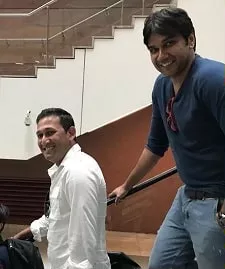 ajit agarkar with mazhar ghadially