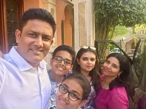 anil kumble family picture