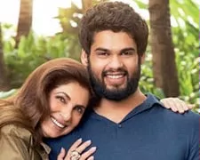 dimple kapadia with karan kapadia