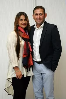 fatima ghadially with husband ajit agarkar