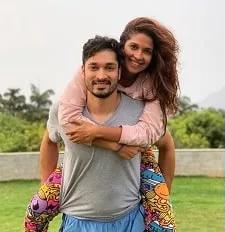 harleen sethi with brother karan sethi