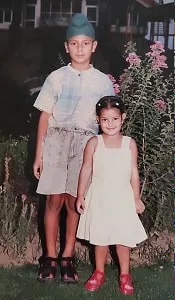 harnaaz sandhu childhood picture with father pritam singh sandhu