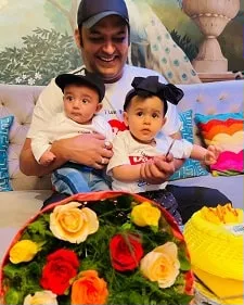 kapil sharma with his son and daughter