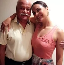 lara dutta with father lalit kumar dutta