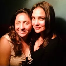 lara dutta with sister cheryl dutta