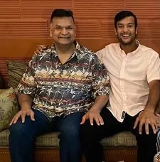mayank agarwal with father anurag agarwal