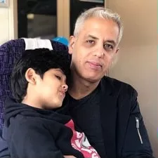 sameer saran with son