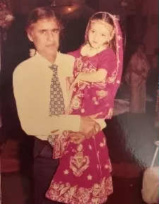 saumya tandon with father