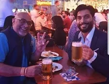 suraj nambiar with father rajaram nambiar