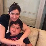 bhavana pandey with nephew vansh gidwani