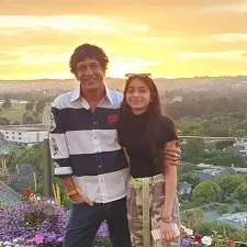 chunky pandey with daughter rysa pandey