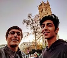 chunky pandey with nephew ahaan pandey