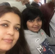 malvika sood sachar with nephew ayaan sood