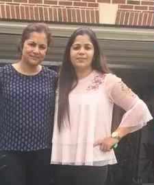 malvika sood sachar with sister monika sood sharma
