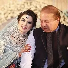 mehr-un-nisa munir with grandfather nawaz sharif