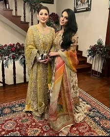 mehr-un-nisa munir with mother maryam nawaz