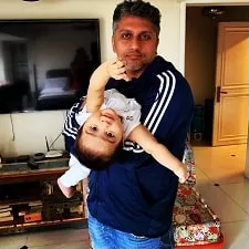 mohit suri with son karrma suri