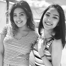 sagarika kaimal with sister karishma kaimal