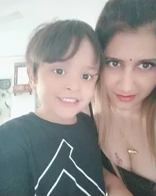 smilie suri with nephew karrma suri