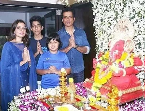 sonu sood family picture