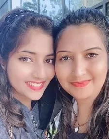 angel rai with mother rita rai