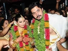 bhuvneshwari kumari and sreesanth marriage picture