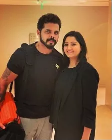 bhuvneshwari kumari with husband sreesanth