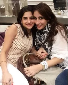 farah khan ali with cousin sabah shirazi