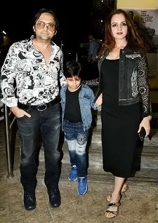 farhan furniturewala with wife laila khan and son zaan furniturewalla