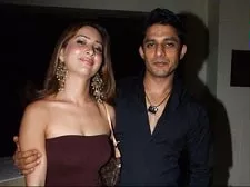 kim sharma with vj yudi