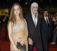 laila khan furniturewalla with father feroz khan